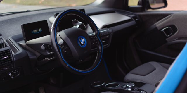 the interior of a car